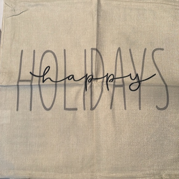 18 x 18 Pillow 4 Cases,Winter Theme, Burlap Feel, Zipper Close, New, Never Used - Picture 3 of 6